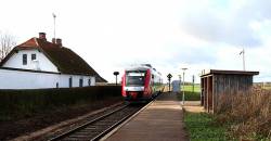 Sandby station kort før nedlæggelsen