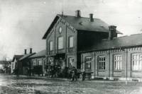 Skanderborgs første stationsbygning ca. 1905