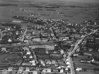 Brønderslev set fra luften 1936